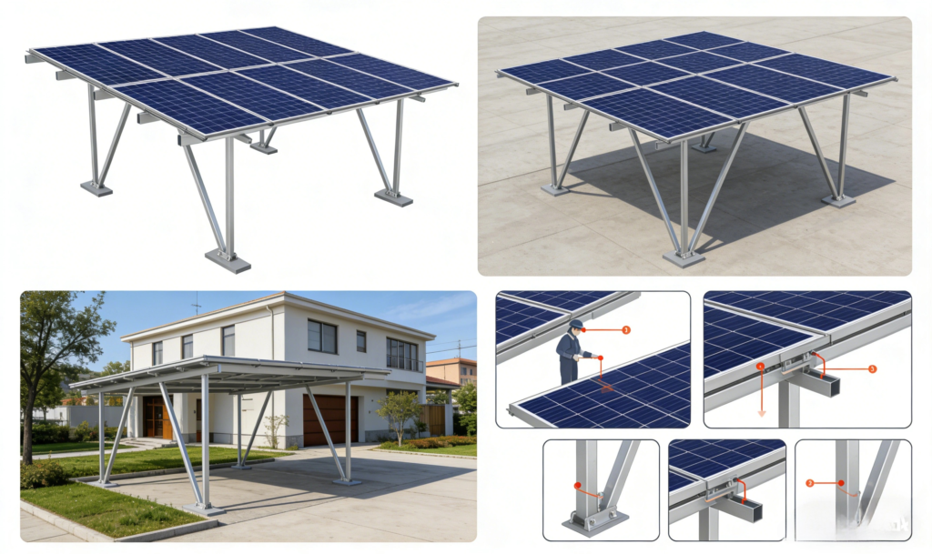 carport mount system solar mounting system