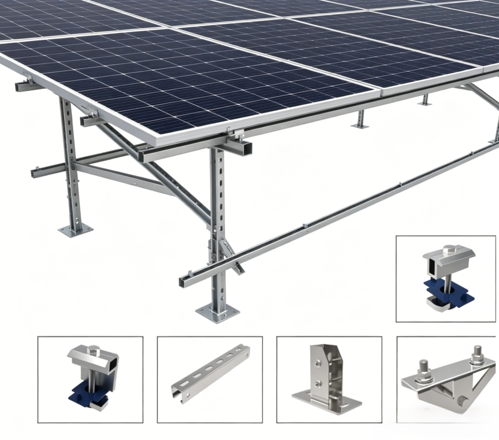 pre assembly ground solar mounting system